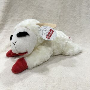 Aurora Lambchop 12” Beanbag Plush Sheep Tags Stuffed Animal Toy